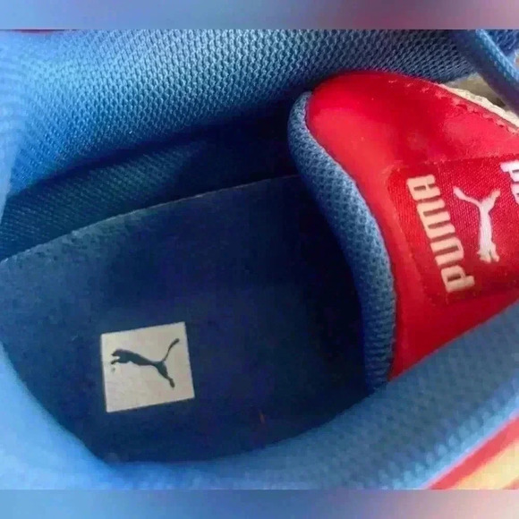 PUMA RS-Fast RWB JR Boys Youth Athletic Shoes Size 6 White Red Blue Gold - Picture 6 of 11